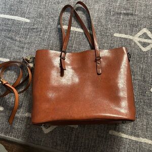 GRACES LEATHER TOTE, new
